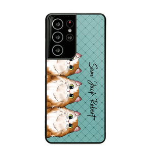 Personalized Cat Lovers With Colorful Background Phonecase Printed 23MAR-HQ10