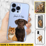 Personalized Upload Your Dog Cat Photo Dog Cat Lovers Silicon Phonecase 23MAR-HQ10