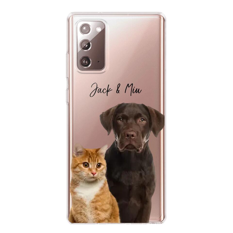 Personalized Upload Your Dog Cat Photo Dog Cat Lovers Silicon Phonecase 23MAR-HQ10