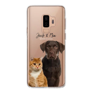 Personalized Upload Your Dog Cat Photo Dog Cat Lovers Silicon Phonecase 23MAR-HQ10