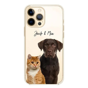 Personalized Upload Your Dog Cat Photo Dog Cat Lovers Silicon Phonecase 23MAR-HQ10