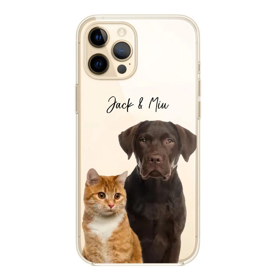 Personalized Upload Your Dog Cat Photo Dog Cat Lovers Silicon Phonecase 23MAR-HQ10