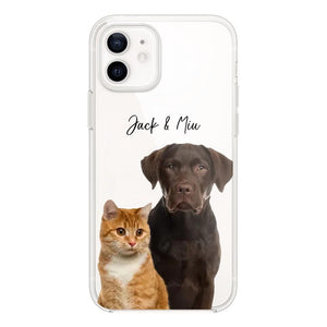 Personalized Upload Your Dog Cat Photo Dog Cat Lovers Silicon Phonecase 23MAR-HQ10