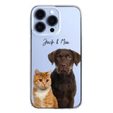 Personalized Upload Your Dog Cat Photo Dog Cat Lovers Silicon Phonecase 23MAR-HQ10