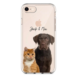 Personalized Upload Your Dog Cat Photo Dog Cat Lovers Silicon Phonecase 23MAR-HQ10