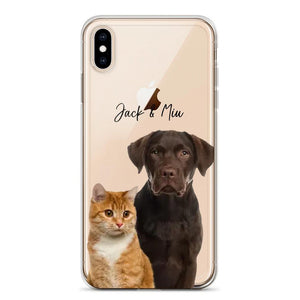 Personalized Upload Your Dog Cat Photo Dog Cat Lovers Silicon Phonecase 23MAR-HQ10