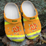 Personalized Netherlands Firefighter Logo Clog Slipper Shoes Printed 23MAR-DT13