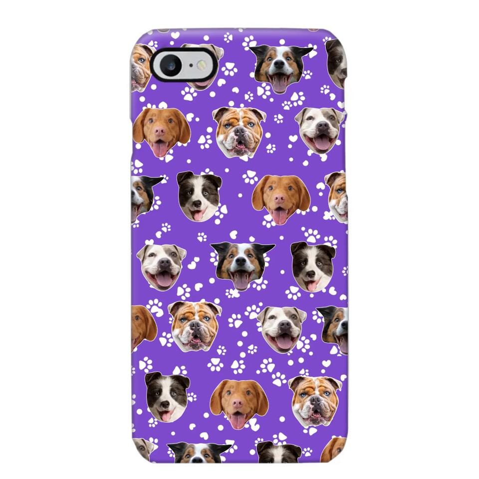 Personalized Upload Your Dog Photo Head Dog Lovers Phonecase Printed QTHQ1303