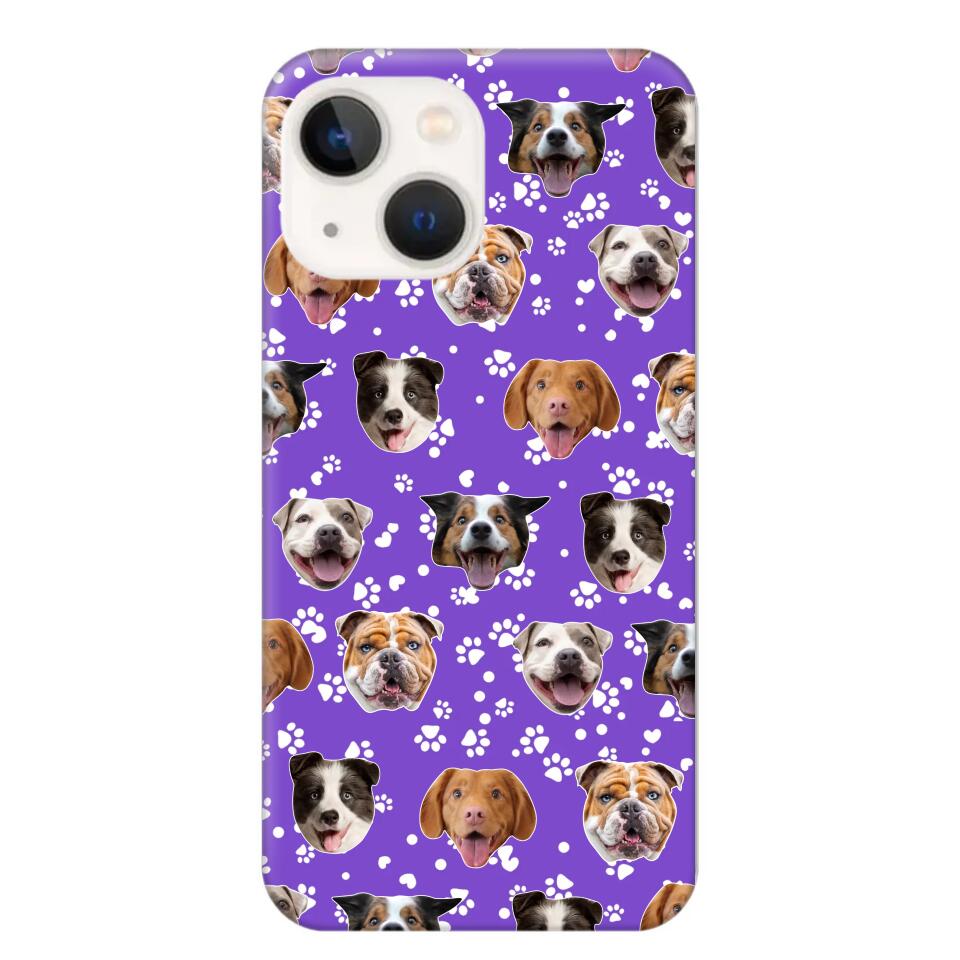 Personalized Upload Your Dog Photo Head Dog Lovers Phonecase Printed QTHQ1303