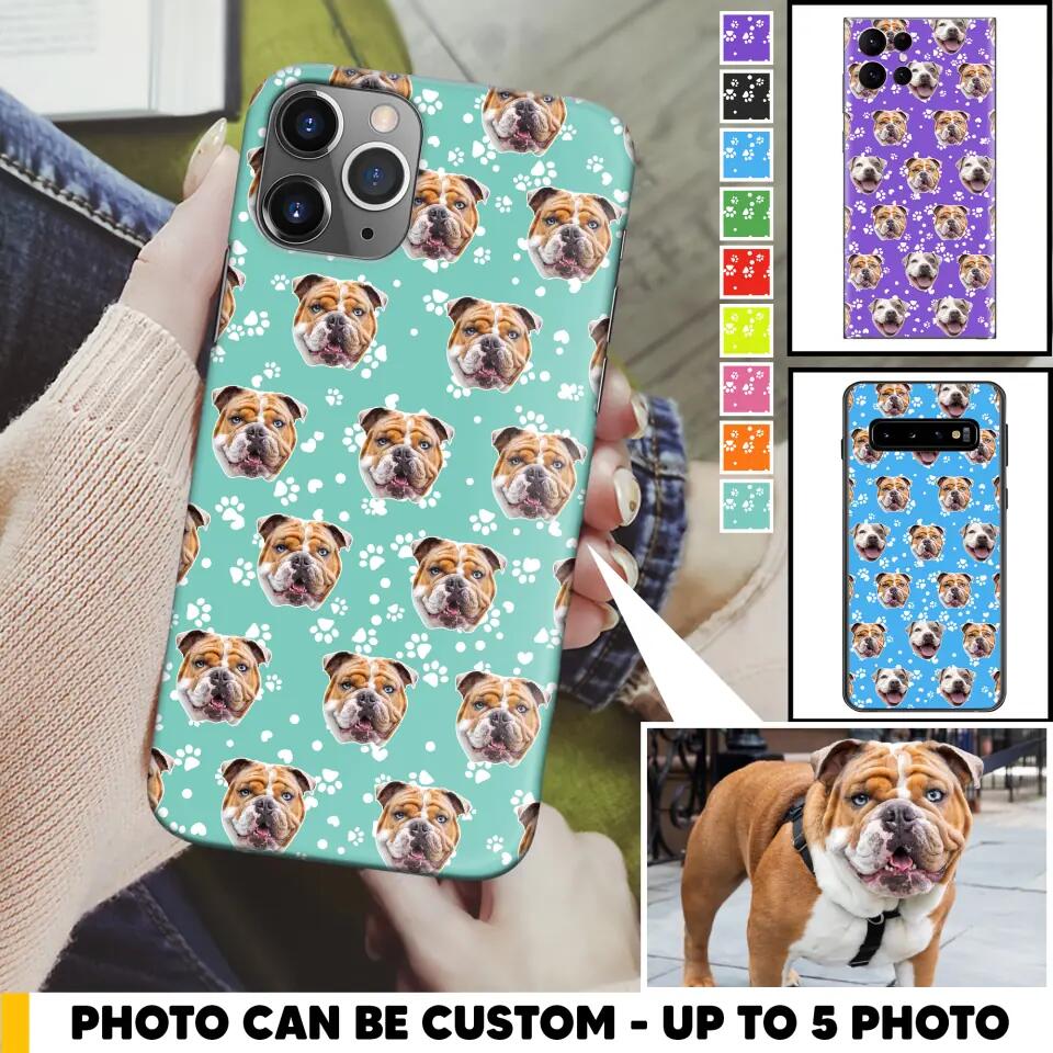 Personalized Upload Your Dog Photo Head Dog Lovers Phonecase Printed QTHQ1303