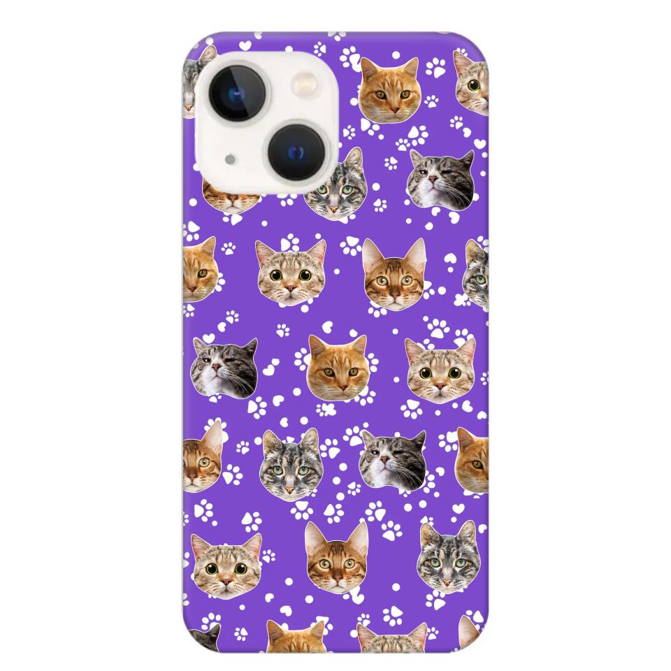 Personalized Upload Your Cat Photo Head Cat Lovers Phonecase Printed QTHQ1303