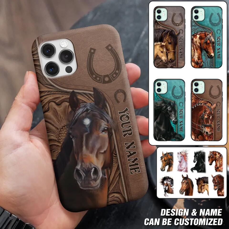 Personalized Horse Lovers Phonecase Printed 23MAR-DT15