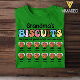 Personalized Grandma Mom Aunt Nana 's Biscuits Like A Normal Grandma But More Awesome Kid Name Tshirt Printed QTHQ1703