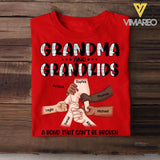 Personalized Grandma And Grandkids A Bond Can't Be Broken Kid Name Hand Tshirt Printed QTHQ1703