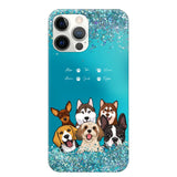 Personalized Dogs & Name Dog Lovers Gift Phonecase Printed 23MAR-DT17