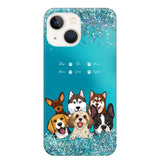 Personalized Dogs & Name Dog Lovers Gift Phonecase Printed 23MAR-DT17