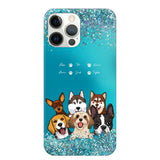 Personalized Dogs & Name Dog Lovers Gift Phonecase Printed 23MAR-DT17