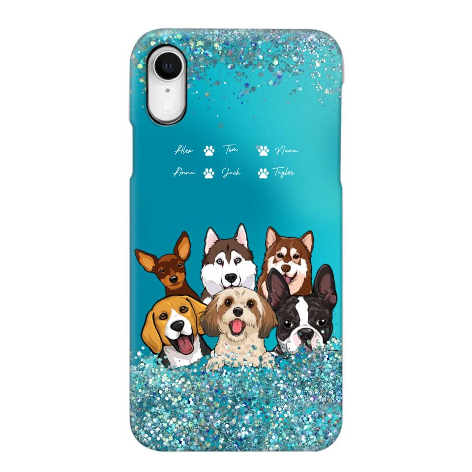 Personalized Dogs & Name Dog Lovers Gift Phonecase Printed 23MAR-DT17