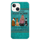 Personalized Behind Every Good Woman Is A Lot Of Dogs & Name Dog Lovers Gift Phonecase Printed 23MAR-DT18