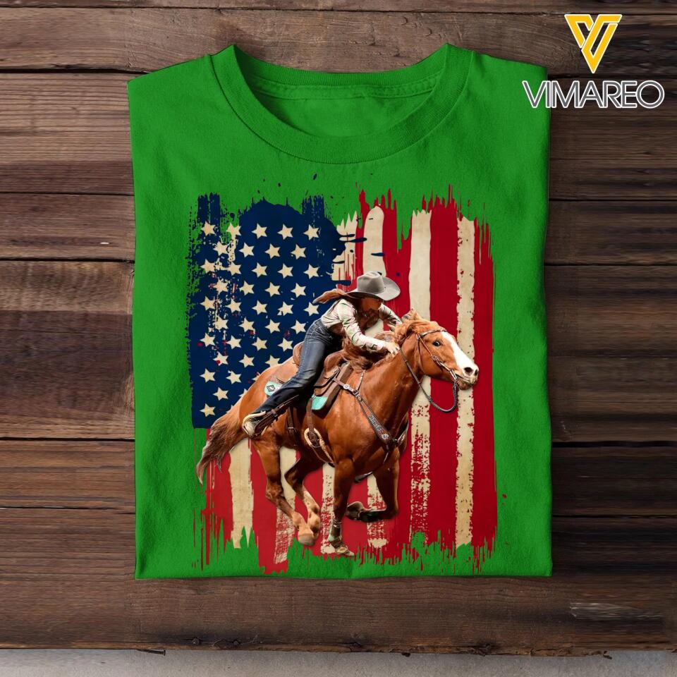 Personalized Upload Your Horse Photo Tshirt Printed 23MAR-DT18