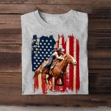 Personalized Upload Your Horse Photo Tshirt Printed 23MAR-DT18