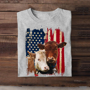 Personalized Upload Your Cattle Photo Tshirt Printed 23MAR-DT18