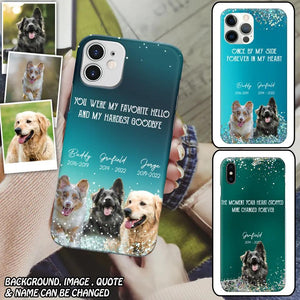 Personalized Upload Your Dog or Memorial Dog Photo You Were My Favorite  Phonecase Printed PNDT2003