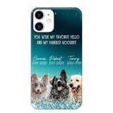 Personalized Upload Your Dog or Memorial Dog Photo You Were My Favorite  Phonecase Printed PNDT2003