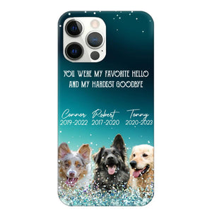 Personalized Upload Your Dog or Memorial Dog Photo You Were My Favorite  Phonecase Printed PNDT2003