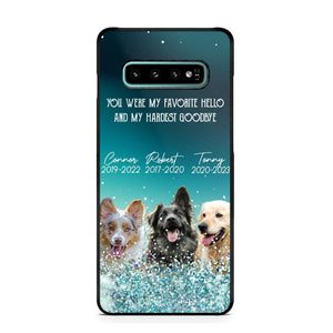 Personalized Upload Your Dog or Memorial Dog Photo You Were My Favorite  Phonecase Printed PNDT2003