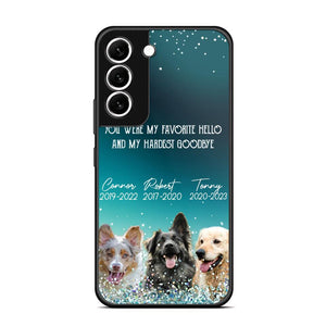 Personalized Upload Your Dog or Memorial Dog Photo You Were My Favorite  Phonecase Printed PNDT2003