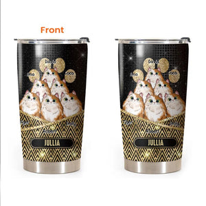 Personalized Cat Lovers Paw Tumbler Printed QTDT2103