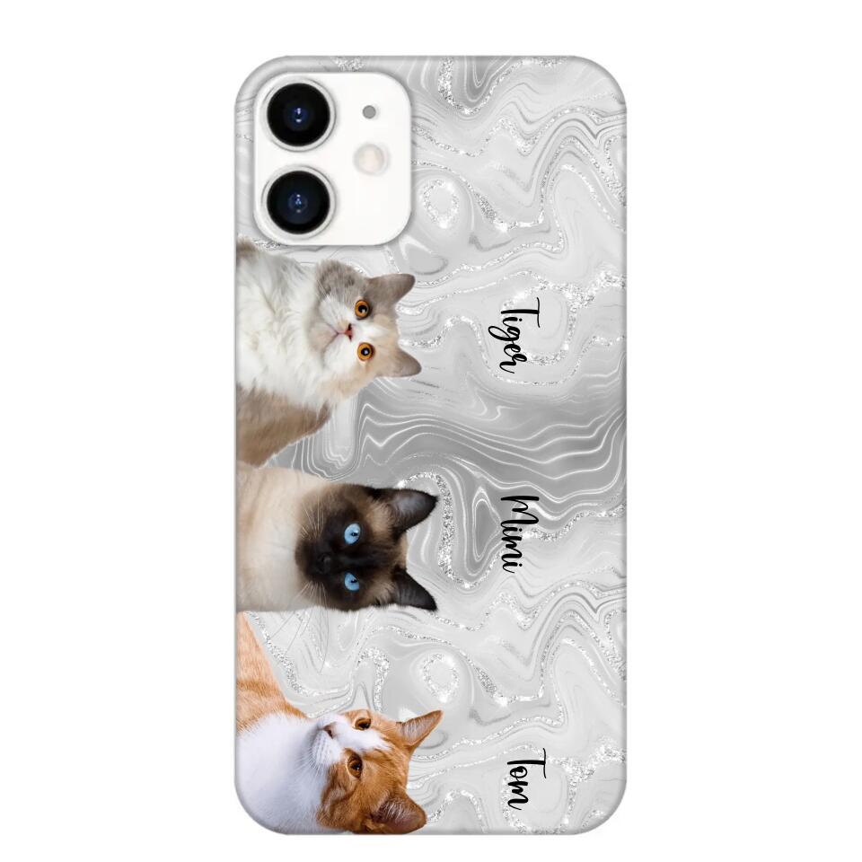 Personalized Upload Your Cat Photo & Cat Name Phonecase Printed 23MAR-DT20