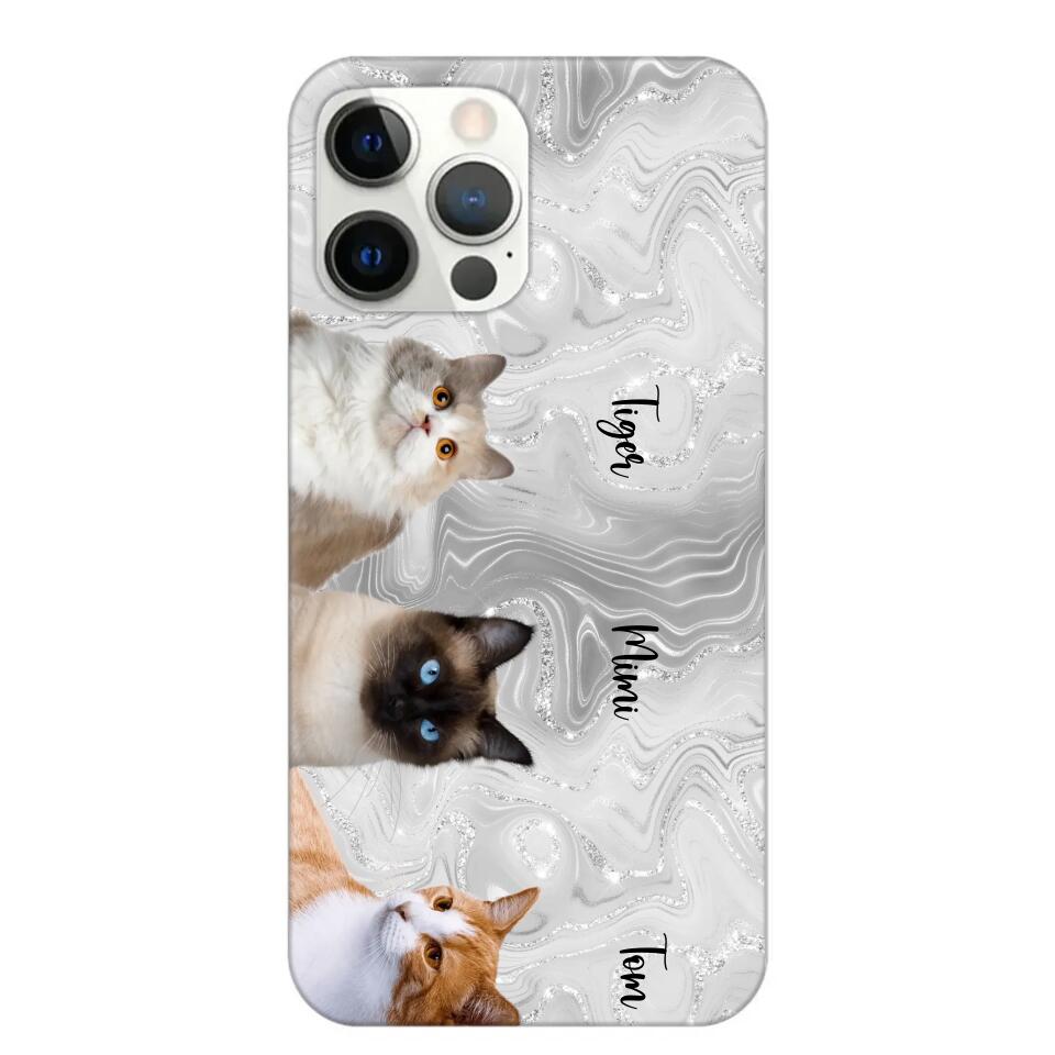 Personalized Upload Your Cat Photo & Cat Name Phonecase Printed 23MAR-DT20