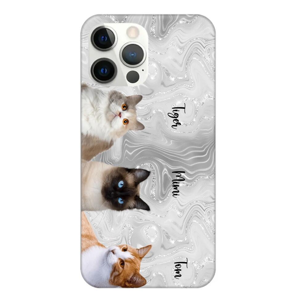 Personalized Upload Your Cat Photo & Cat Name Phonecase Printed 23MAR-DT20