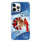 Personalized Upload Photo Memorial A Big Piece Of My Heart Lives in Heaven Phonecase Printed QTDT2103