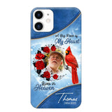 Personalized Upload Photo Memorial A Big Piece Of My Heart Lives in Heaven Phonecase Printed QTDT2103