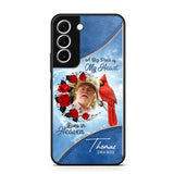 Personalized Upload Photo Memorial A Big Piece Of My Heart Lives in Heaven Phonecase Printed QTDT2103