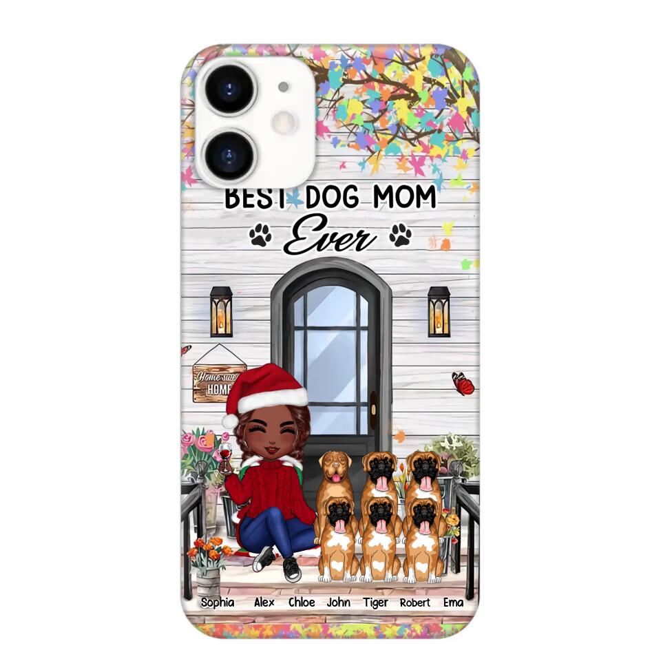 Personalized Best Dog Mom Ever Phonecase Printed PNHQ2203