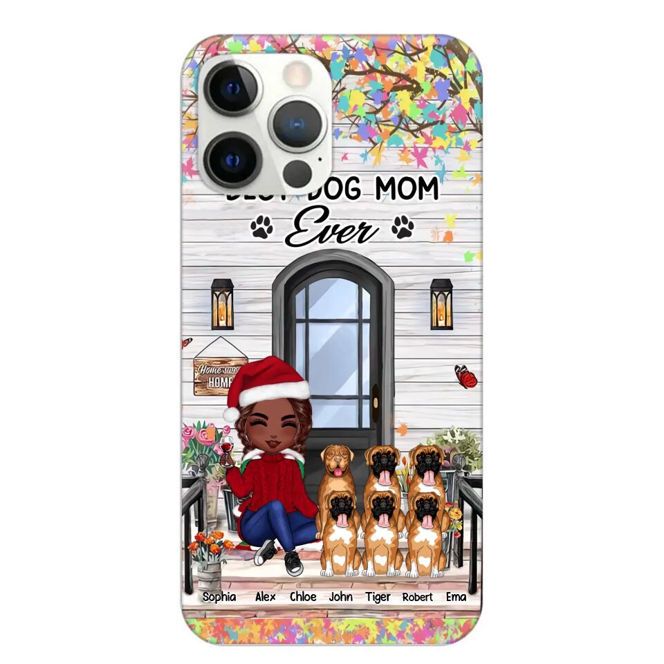 Personalized Best Dog Mom Ever Phonecase Printed PNHQ2203