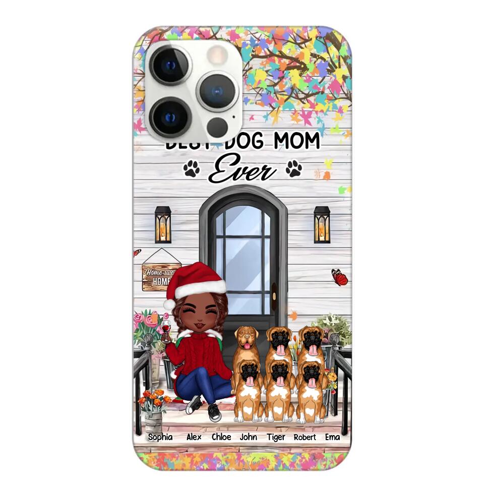 Personalized Best Dog Mom Ever Phonecase Printed PNHQ2203