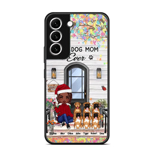 Personalized Best Dog Mom Ever Phonecase Printed PNHQ2203