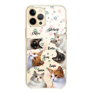 Personalized Upload Your Cat Photo Cat Lovers Silicon Phonecase 23MAR-DT22