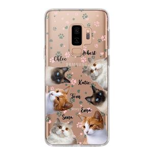 Personalized Upload Your Cat Photo Cat Lovers Silicon Phonecase 23MAR-DT22