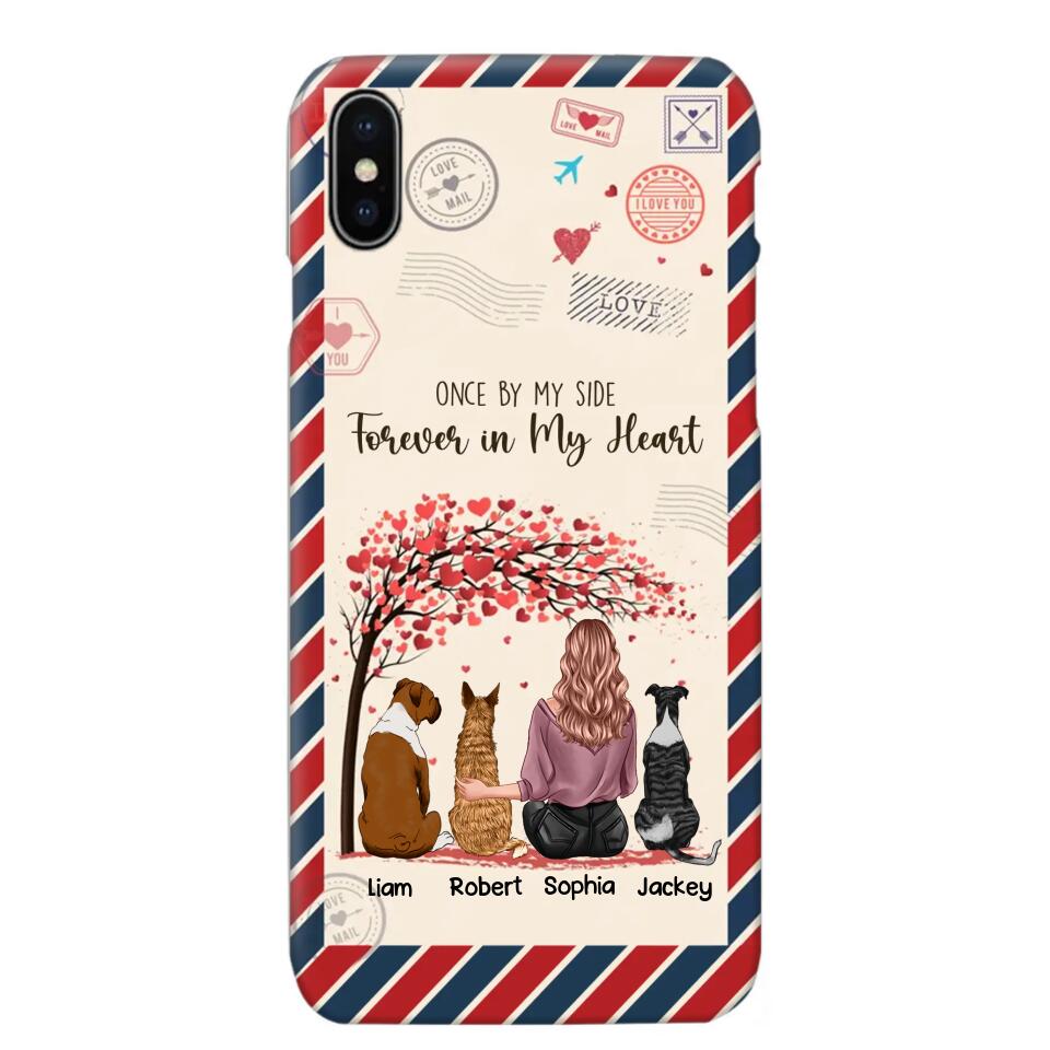 Personalized Dog Lovers Once By My Side Forever In My Heart Phonecase Printed PNDT2203