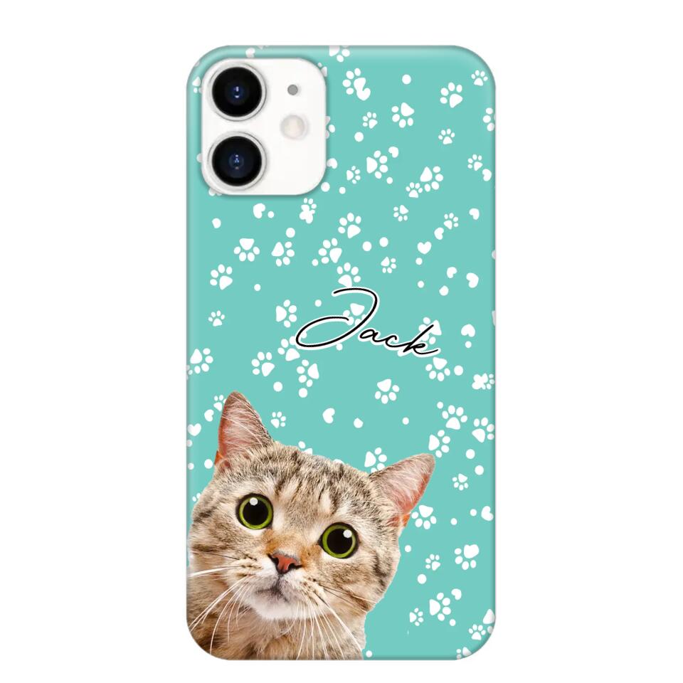 Personalized Upload Your Pet Photo Pet Lovers Silicon Phonecase 23MAR-HQ22