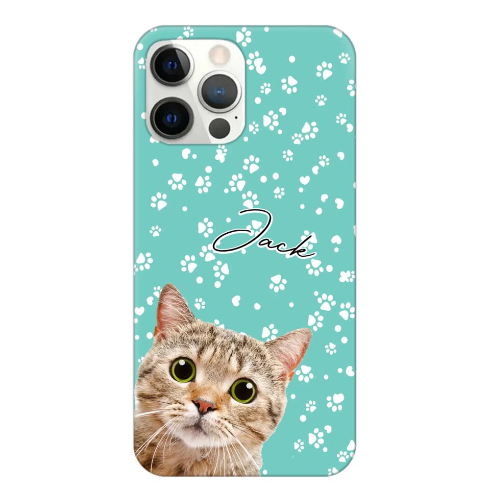 Personalized Upload Your Pet Photo Pet Lovers Silicon Phonecase 23MAR-HQ22