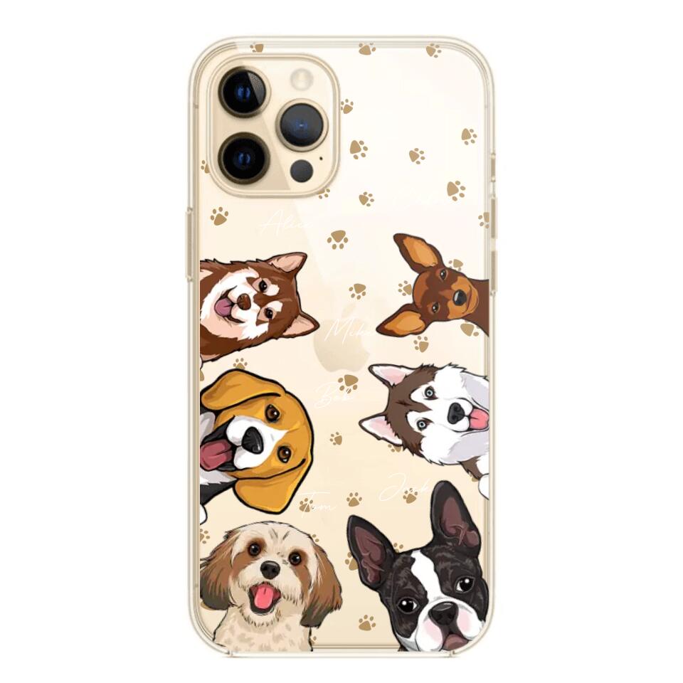 Personalized Dog Lovers Silicon Phonecase 23MAR-HQ22