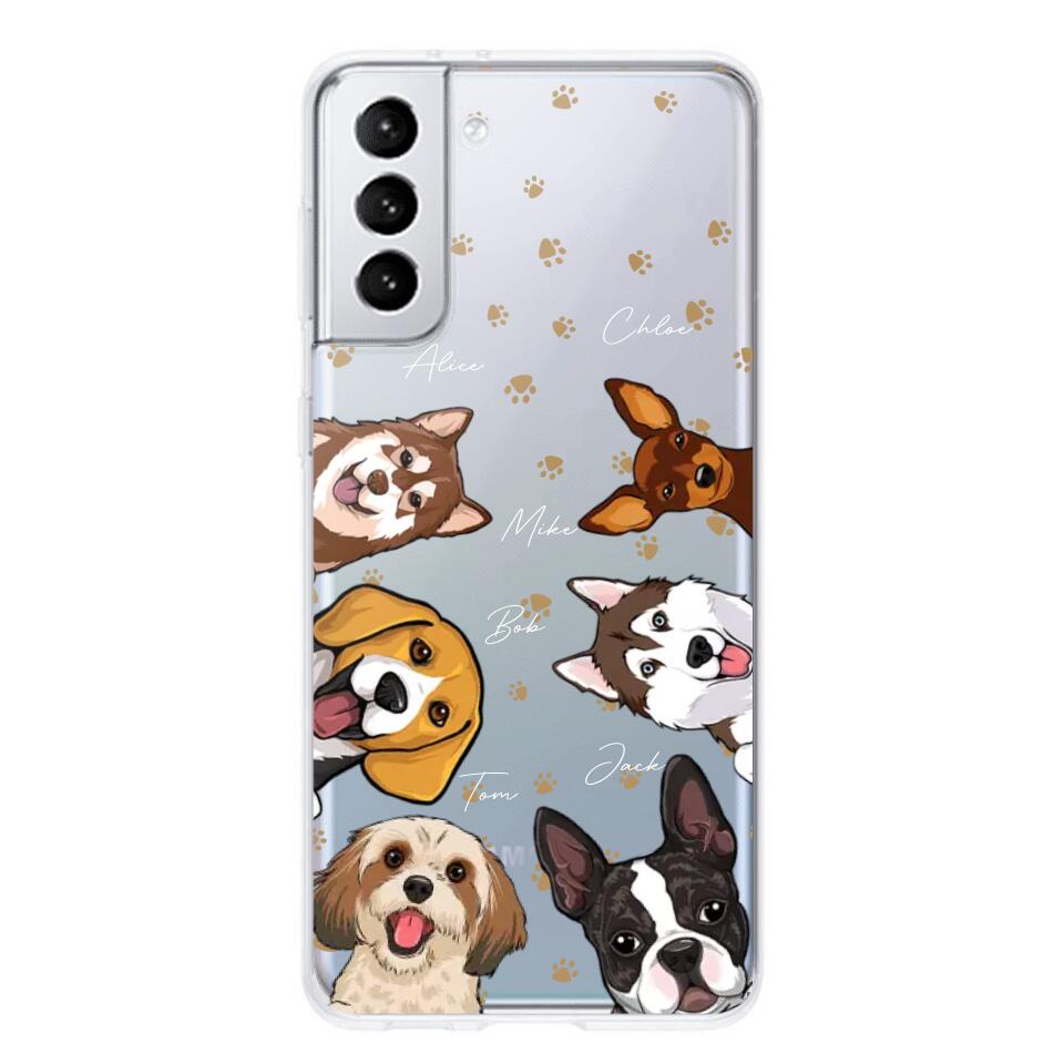 Personalized Dog Lovers Silicon Phonecase 23MAR-HQ22