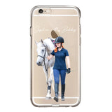 Personalized Upload Your Horse Riding Horse Lovers Silicon Phonecase 23MAR-HQ23